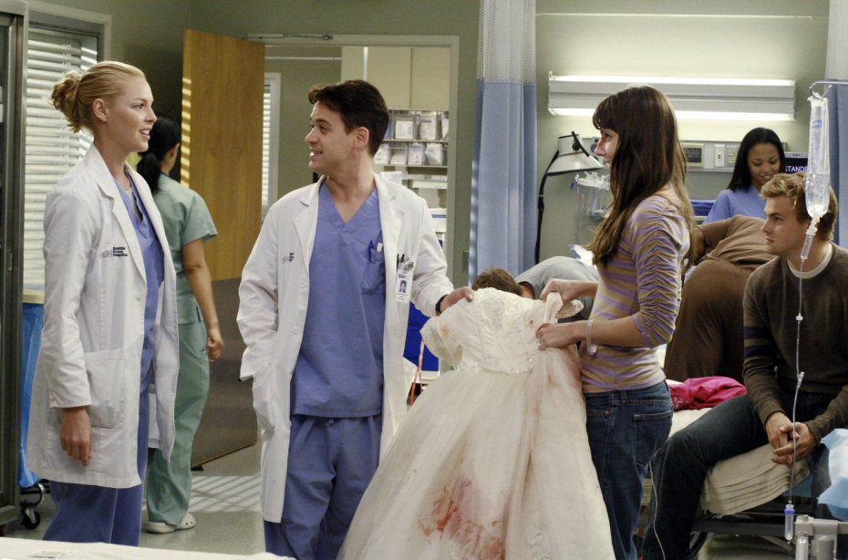 Izzie Stevens y George O'Malley de 'Anatomía de Grey'