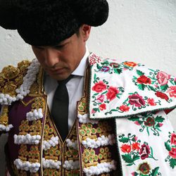 Manzanares en el patio de la plaza de toros