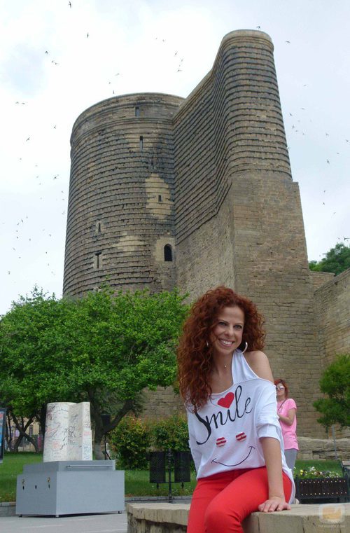 Pastora Soler en la Torre de la Dama de Baku
