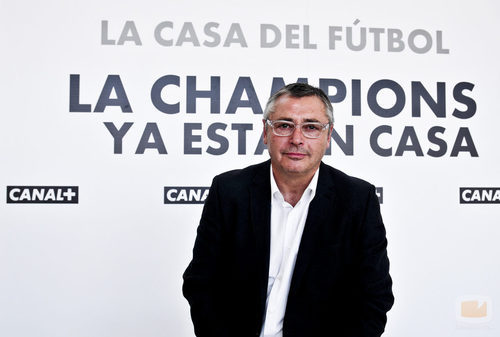 Michael Robinson en la presentación de "La Champions ya está en casa"