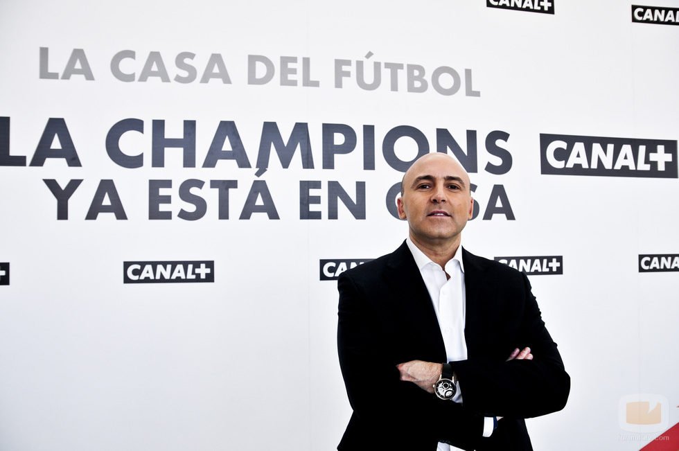 Julio Maldonado "Maldini' en la presentación de Canal+