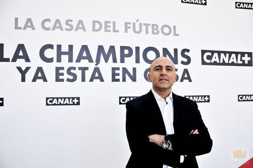 Julio Maldonado "Maldini' en la presentación de Canal+