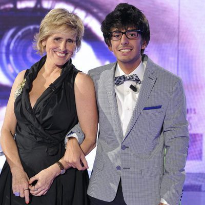 Mercedes Milá y Dani Santos en la final de 'Gran Hermano 12+1'