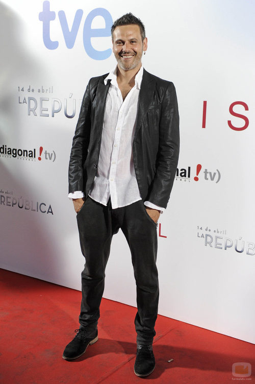 Roberto Enríquez en la premier de la segunda temporada de '14 de abril. La República' e 'Isabel'