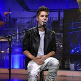 Justin Bieber canta durante su visita a 'El hormiguero'