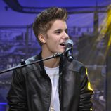 Justin Bieber en plena actuación en el programa de Pablo Motos