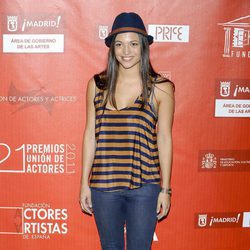 Elisa Mouliaá en la alfombra roja de los Premios de la Unión de Actores