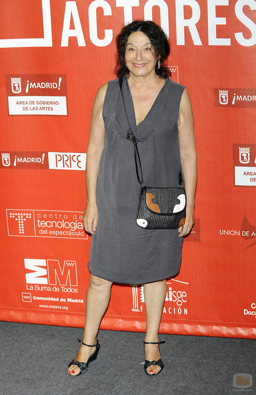 Petra Martínez posa en los Premios de la Unión de Actores 2012