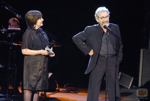 José Sacristán y Concha Velasco en la gala de la Unión de Actores 2012