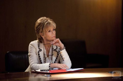 Jane Fonda interpreta a Leona Lansing, directora general de Atlantis, en 'The Newsroom'