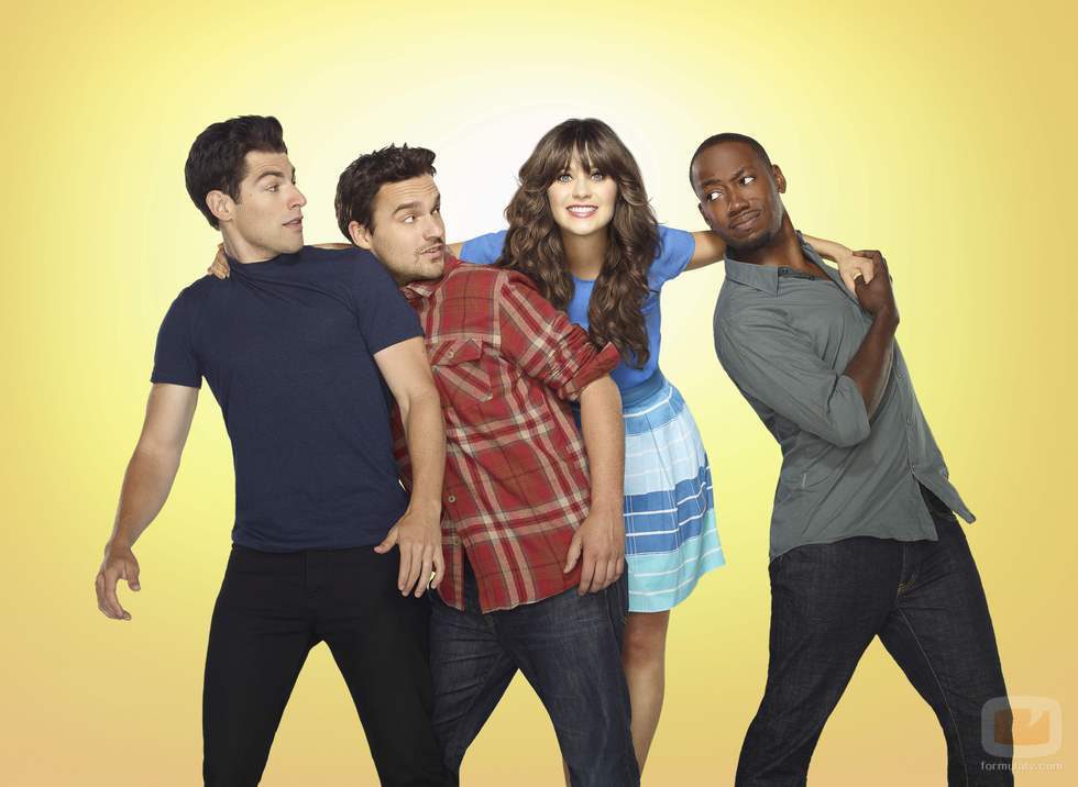 Los cuatro compañeros de piso de 'New Girl'