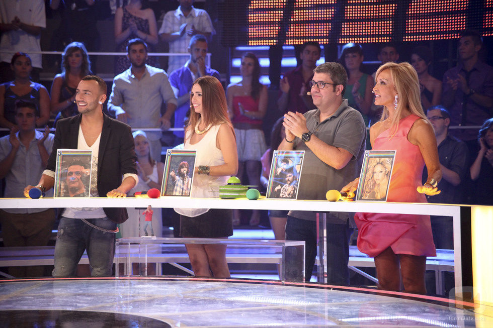 Jadel, Elena Furiase, Florentino Fernández y Carmen Lomana, concursantes de 'Dando la nota'