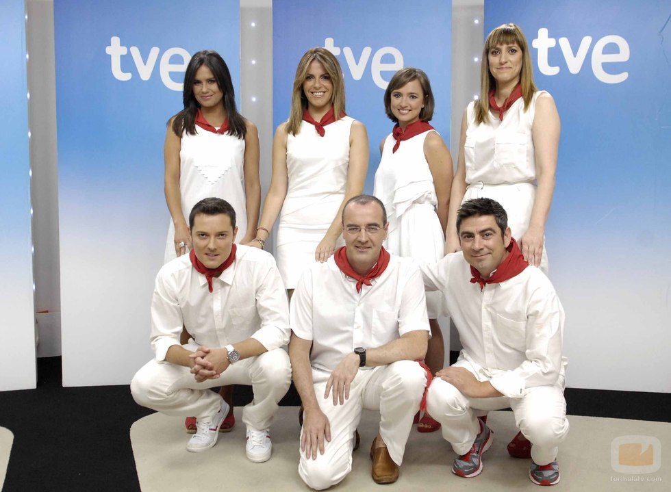 El equipo de TVE que cubrirá los Sanfermines 2012