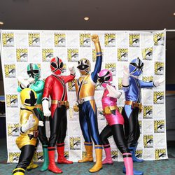 Los Power Rangers en la Comic-Con 2012