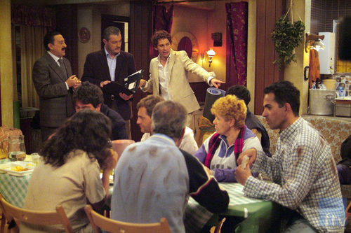 Cena de sin techo en 'Aída'