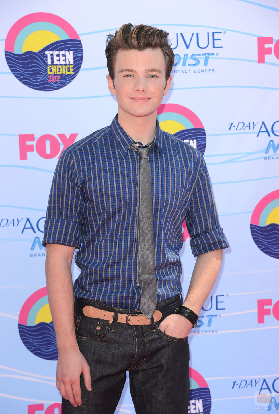 Chris Colfer en la gala de los Teen Choice Awards 2012