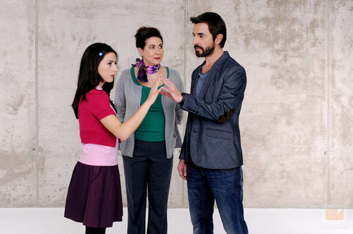 Los actores de 'Frágiles' Ruth Núñez, Santi Millán y Luisa Martín