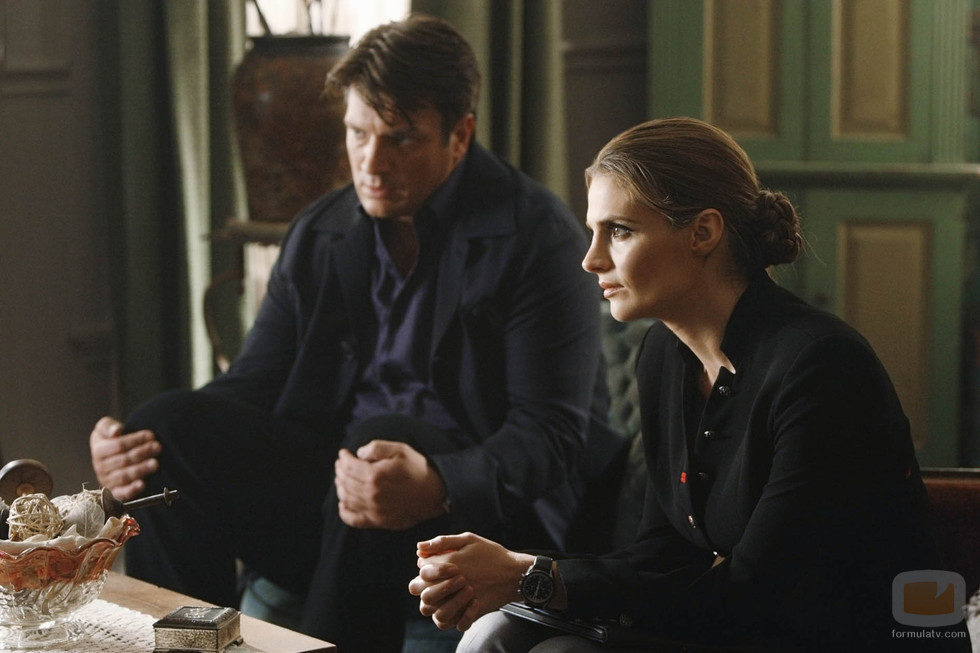 Castle y Gina en una escena de 'El tesoro'