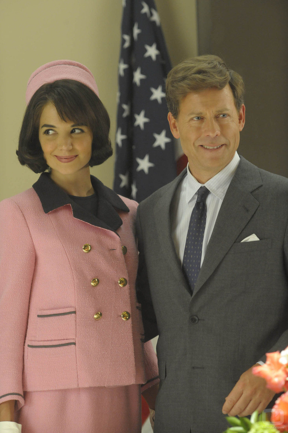 El presidente Kennedy y la primera dama de honor Jacqueline Bouvier