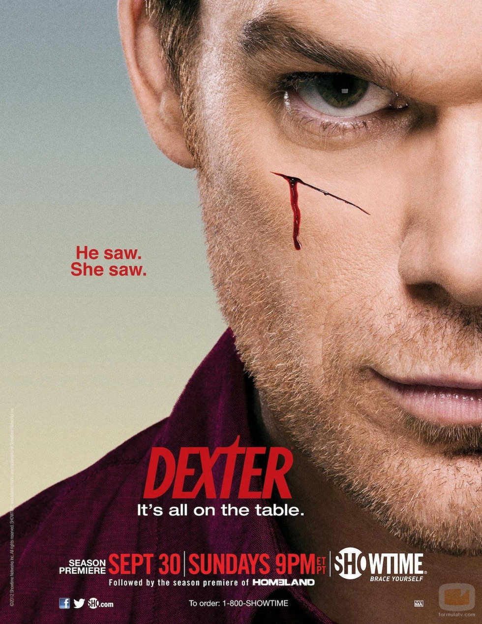 Póster oficial de la séptima temporada de 'Dexter'