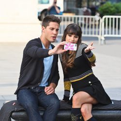 Rachel Berry y Brody Weston en la cuarta temporada de 'Glee'