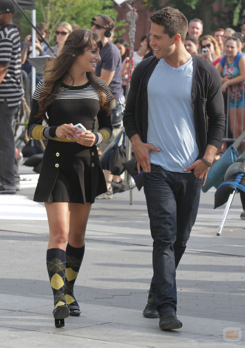 Dean Geyer y Lea Michele, amor a primera vista en 'Glee'