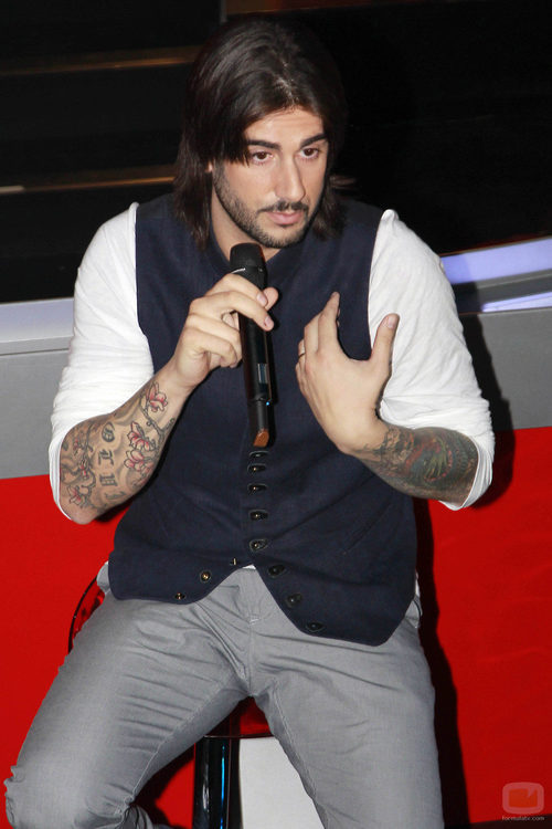 Melendi, en la presentación de 'La Voz'