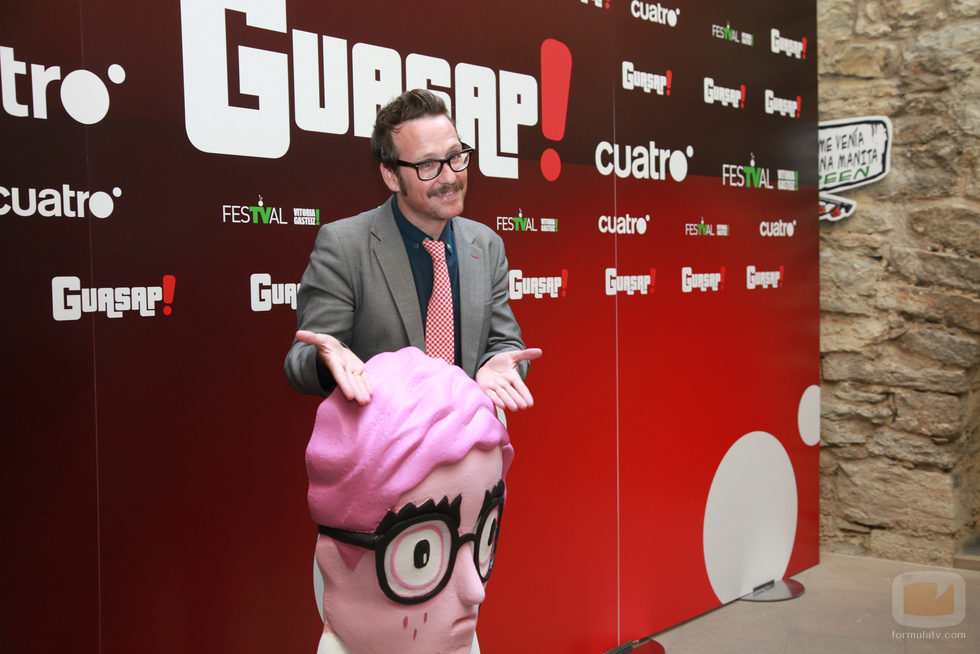 Joaquín Reyes y Hincli Mincli en la presentación de 'Guasap!' en el FesTVal