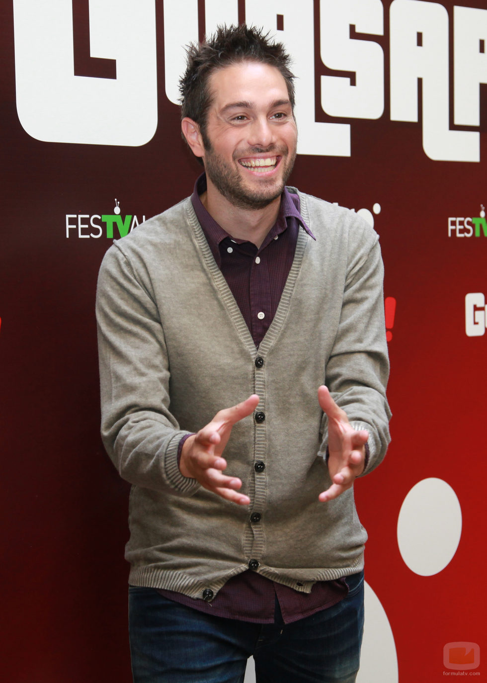 Dani Martínez en la presentación de 'Guasap!' en el FesTVal de Vitoria