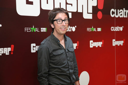 Enrique Pérez Vergara (Flipy) en la presentación de 'Guasap!' en el FesTVal de Vitoria