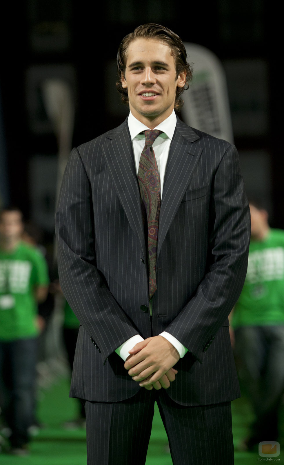 Martín Rivas en la alfombra verde del FesTVal de Vitoria