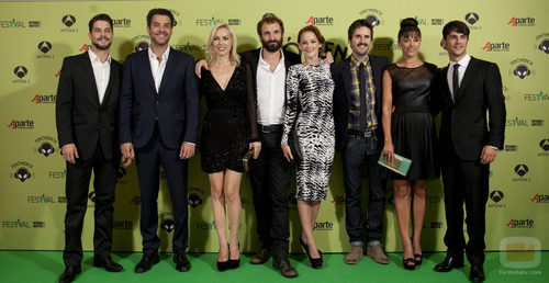 El reparto de 'Fenómenos' en la première de la serie en el FesTVal 2012