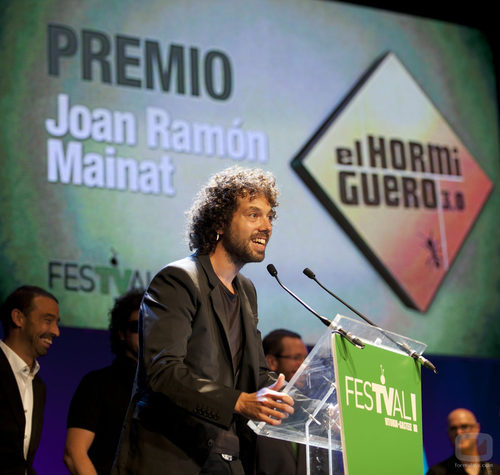 Juan Ibáñez agradece el premio Mainat para 'El hormiguero'