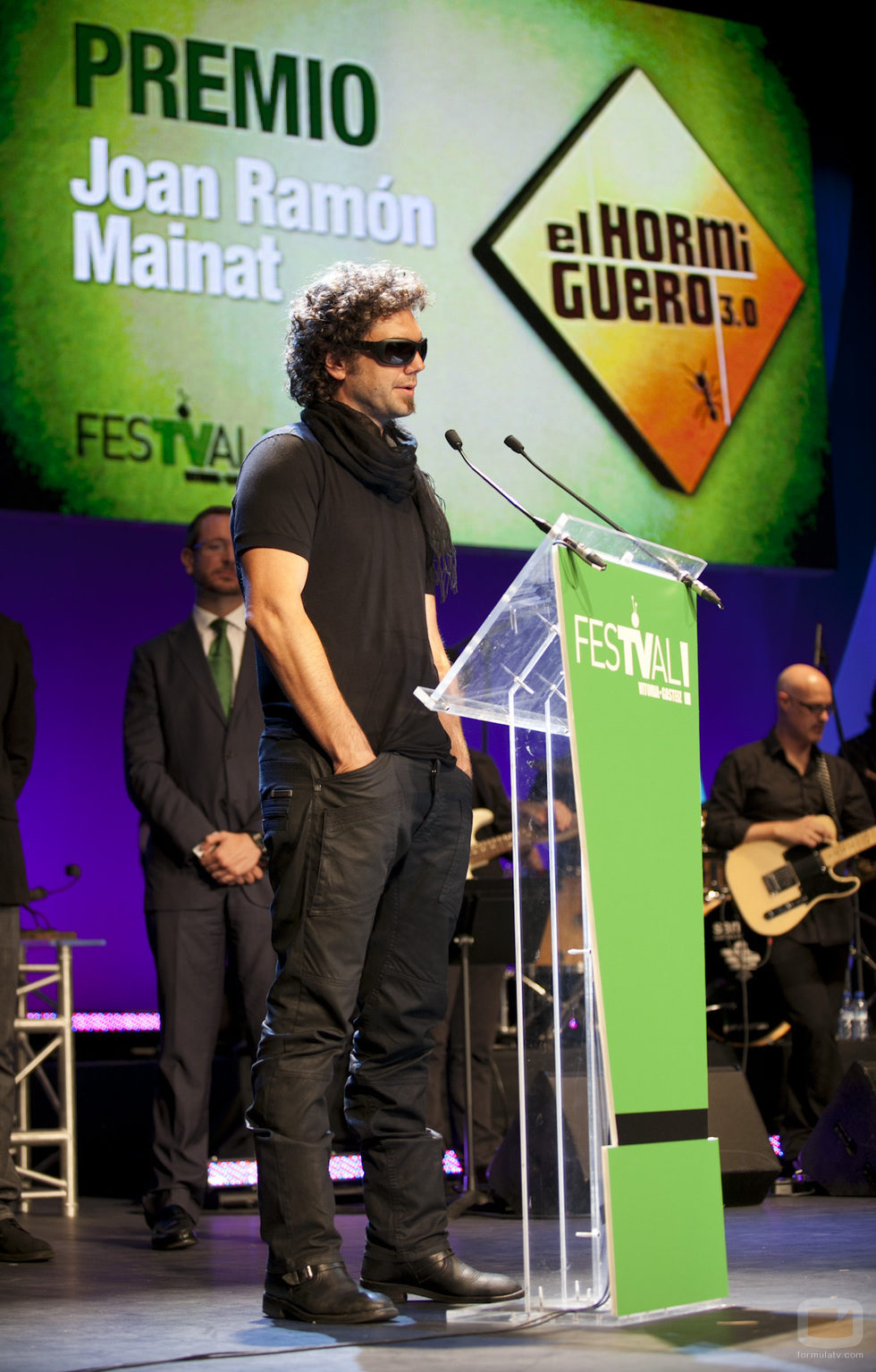 Pablo Ibáñez agradece el premio Mainat para 'El hormiguero'