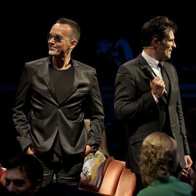 Risto Mejide y Luis Larrodera durante la ceremonia