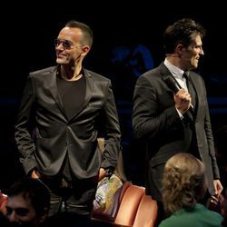 Risto Mejide y Luis Larrodera durante la ceremonia