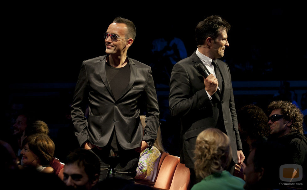 Risto Mejide y Luis Larrodera durante la ceremonia