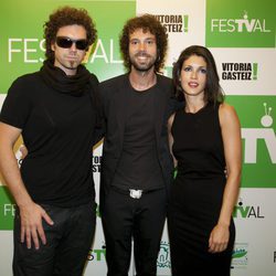 El equipo de 'El hormiguero' posa en la ceremonia de clausura del FesTVal de Vitoria