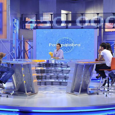 Grabación del concurso 'Pasapalabra' con nuevo decorado