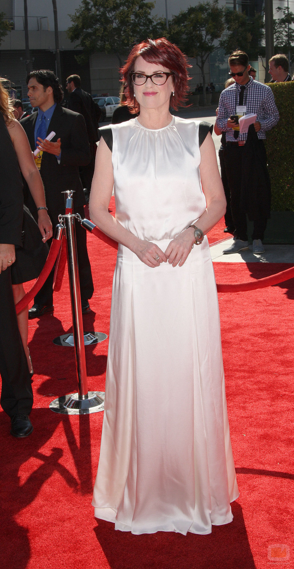 Megan Mulllally en los Creative Arts Emmys