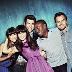 Foto promocional del elenco de 'New Girl' en su segunda temporada