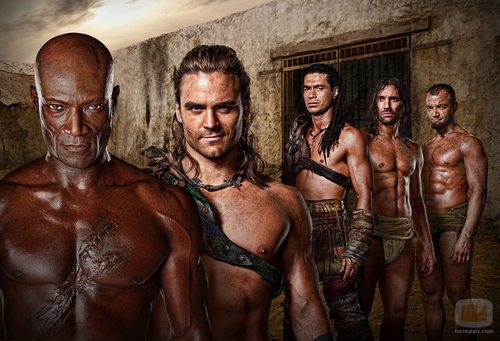 Grupo de gladiadores de 'Spartacus: Dioses de la arena'