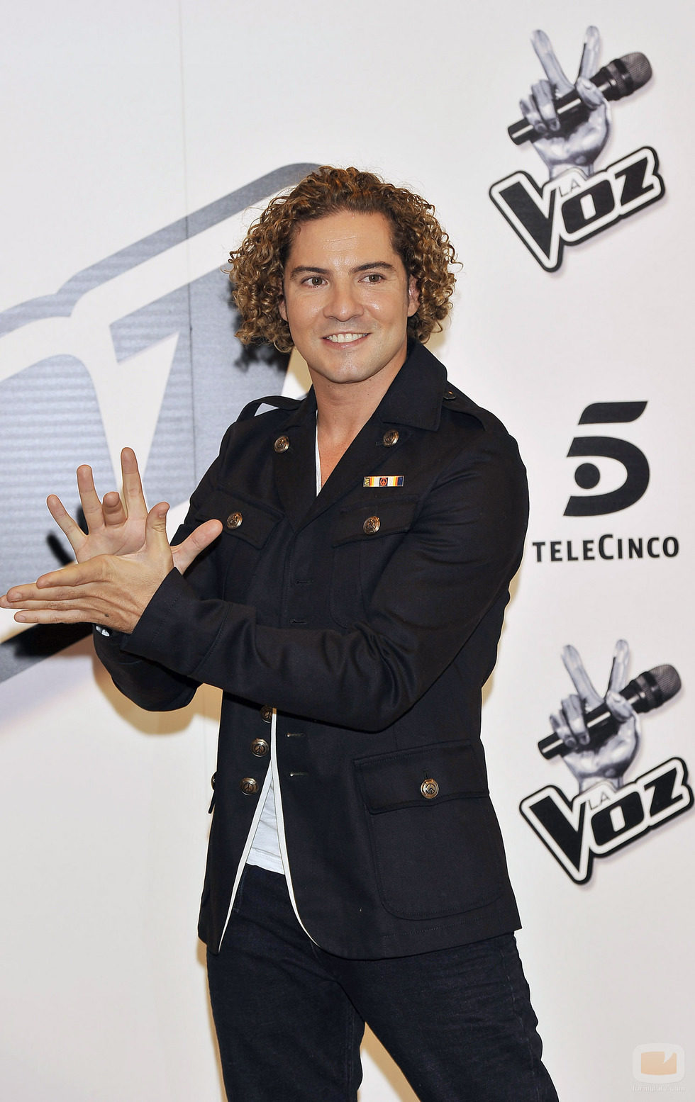 David Bisbal durante la rueda de prensa de 'La Voz'