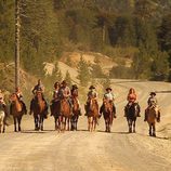 Padres e hijos se convierten en vaqueros