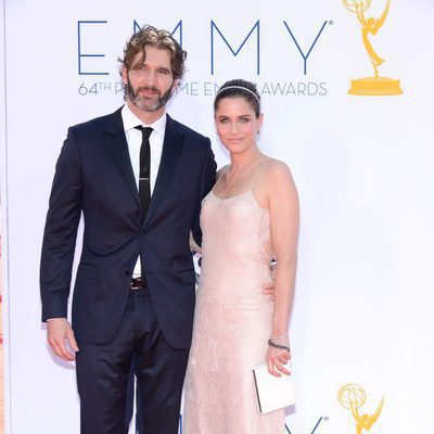 David Benioff y Amanda Peet en los Emmy 2012