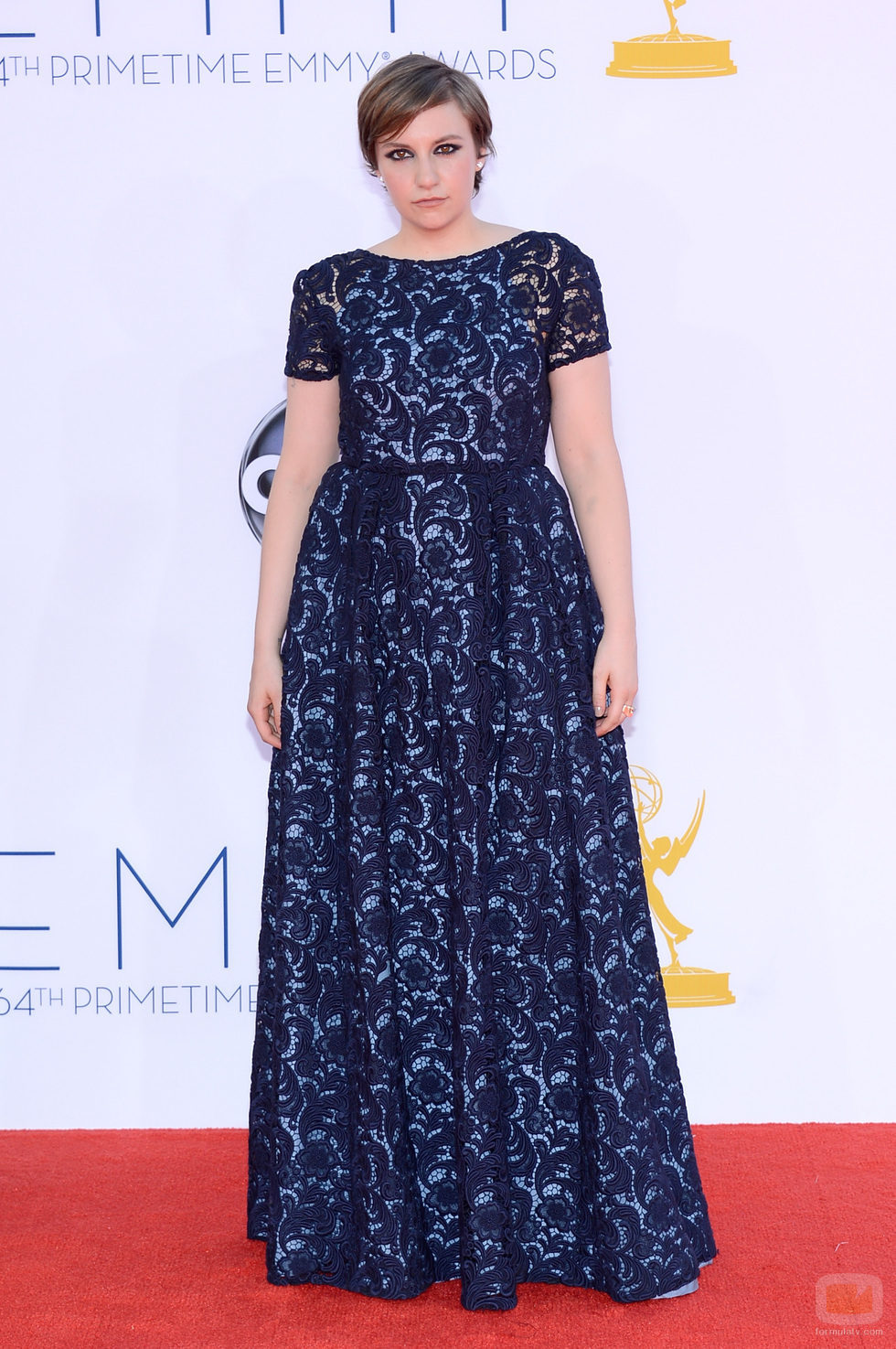Lena Dunham de 'Girls' en los Emmy 2012