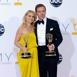 Damian Lewis y Claire Danes, ganadores de los Emmy 2012