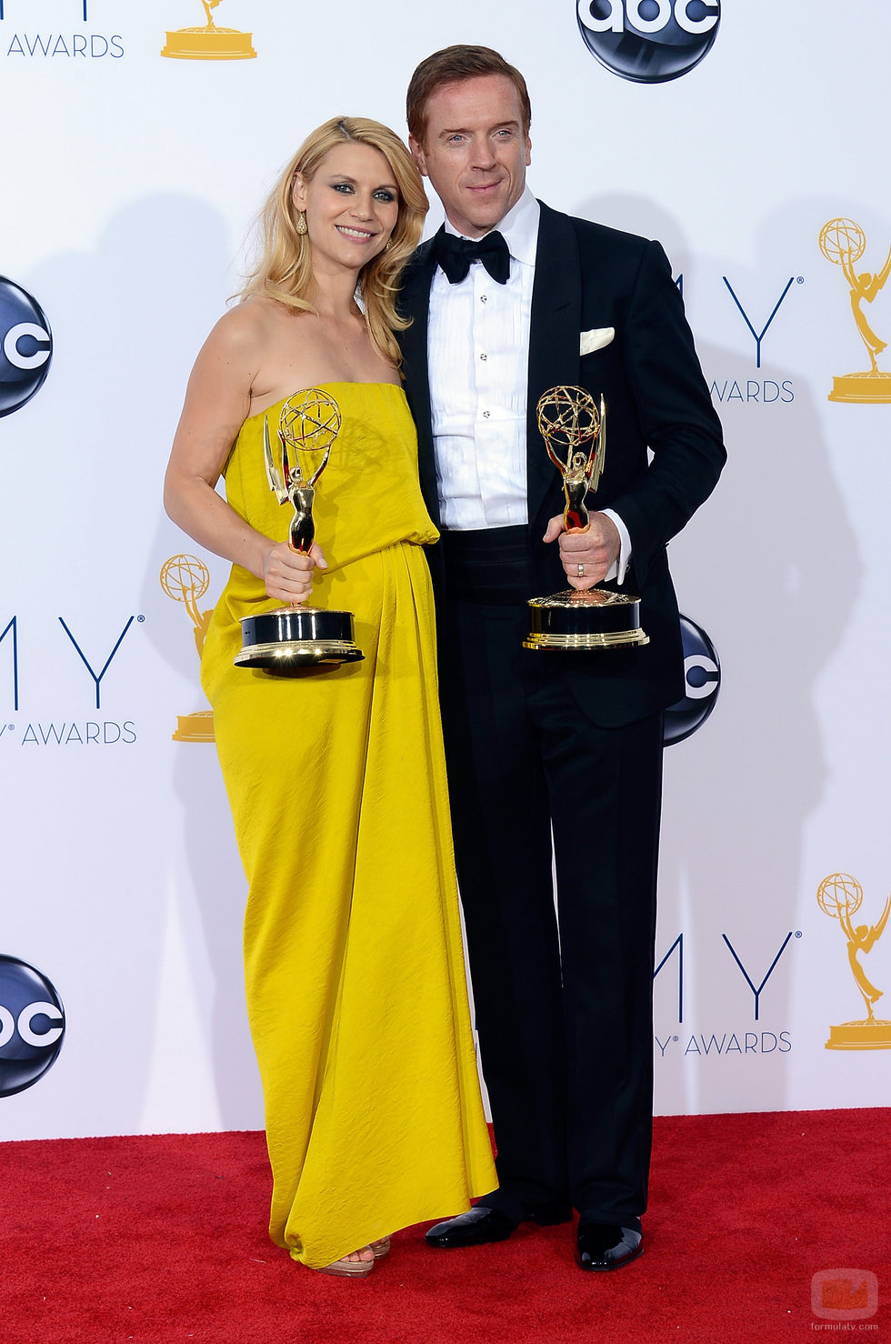 Damian Lewis y Claire Danes, ganadores de los Emmy 2012
