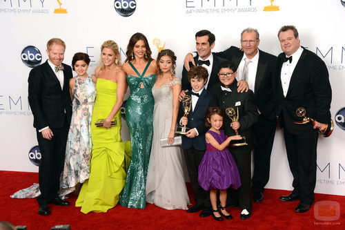 Los actores de 'Modern Family' en los Emmy 2012
