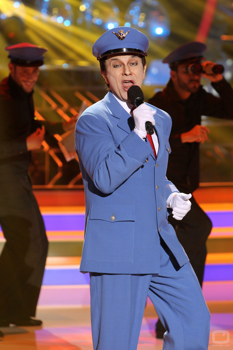 Santiago Segura imita a Javier Gurruchaga en 'Tu cara me suena'